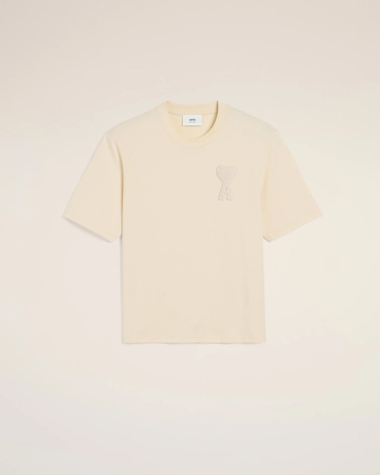 T-Shirt Patch Beige "Ami de coeur" Beige