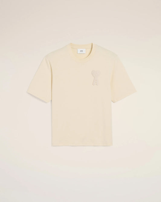 T-Shirt Patch Beige "Ami de coeur" Beige
