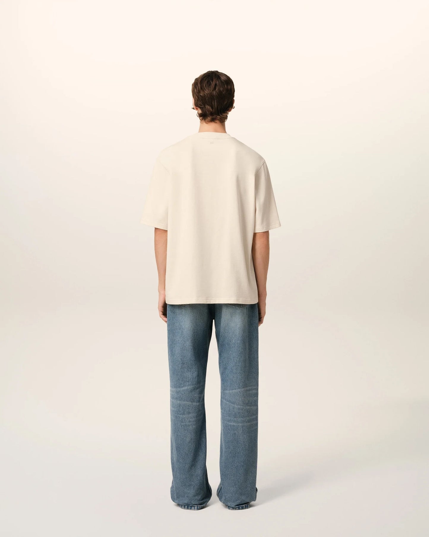 T-Shirt Patch Beige "Ami de coeur" Beige